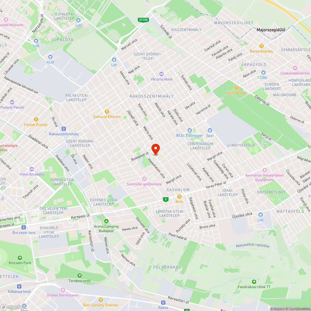 Busz tábla bejelentés helye