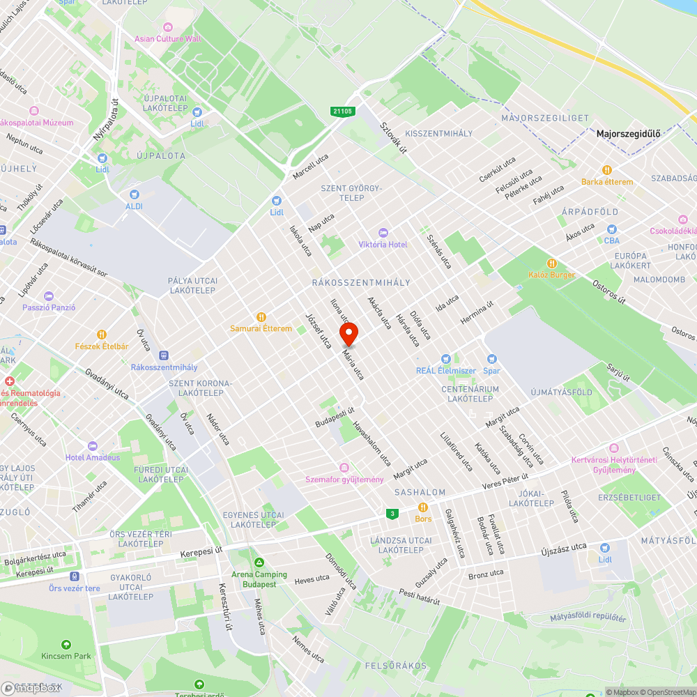 Elhanyagolt közterület bejelentés helye