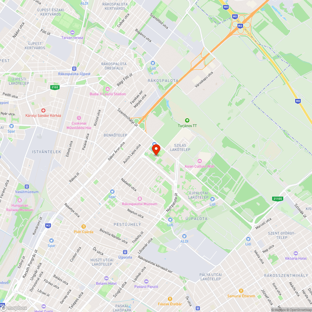 Utaspanasz bejelentés helye