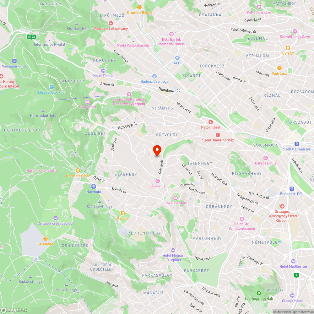 Kátyú bejelentés helye