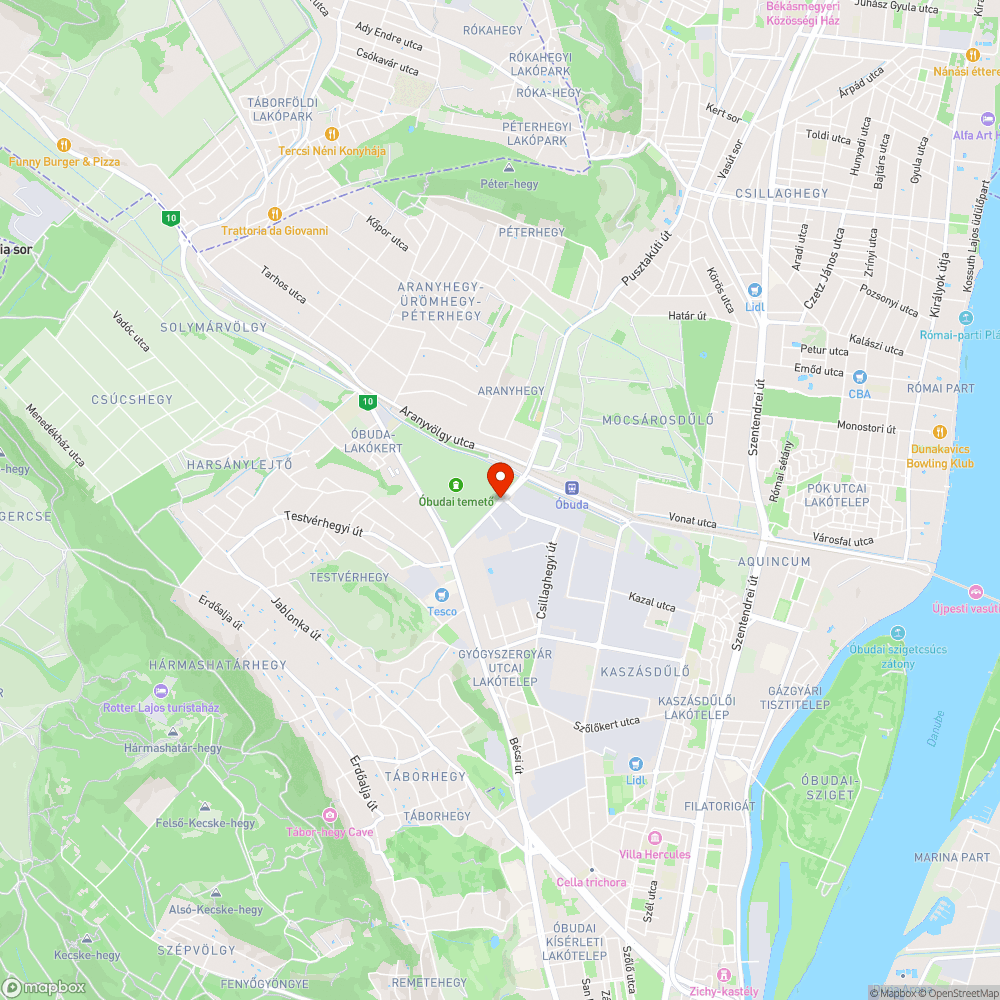 Veszélyes utasváró bejelentés helye