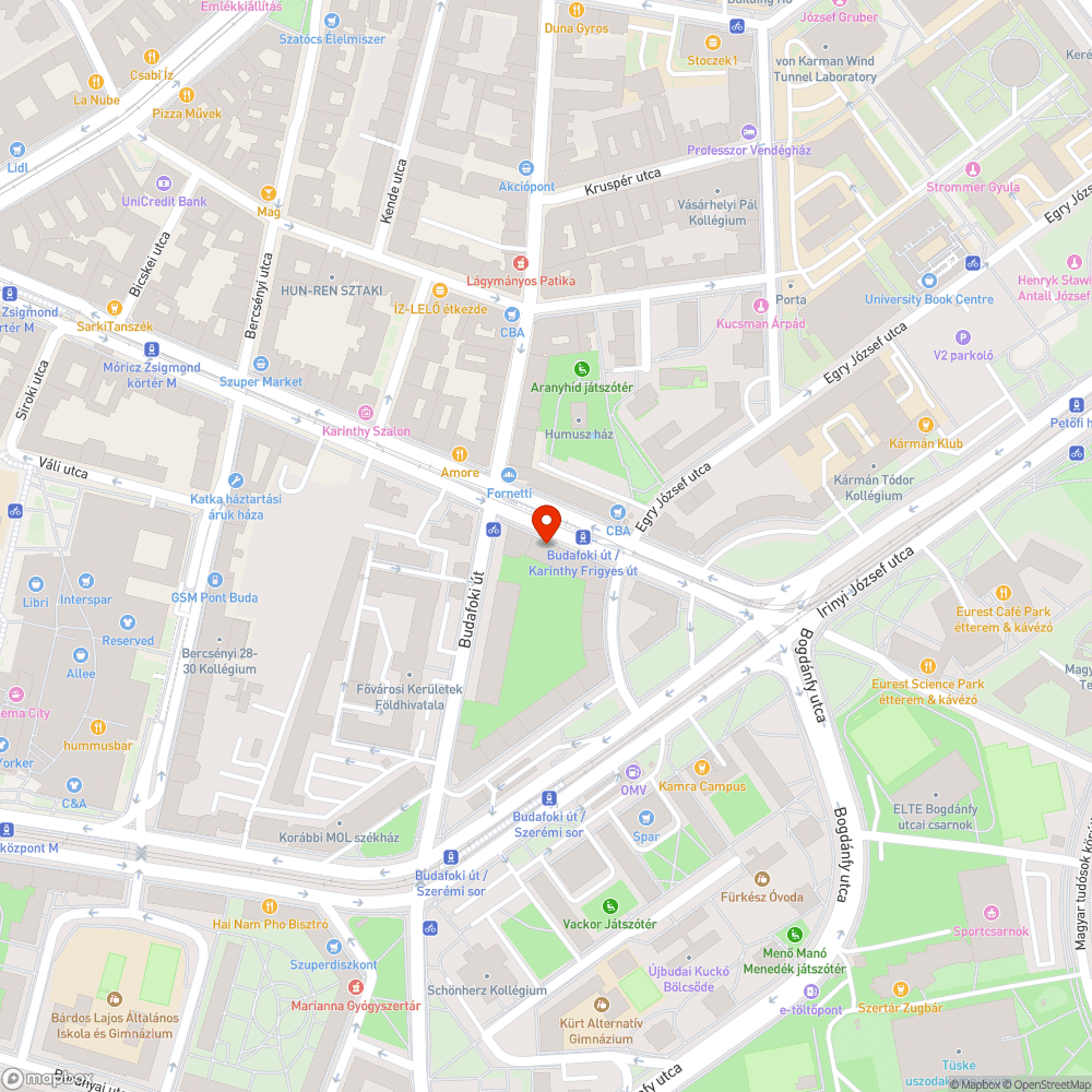 Kerékpársávban parkoló autó bejelentés helye