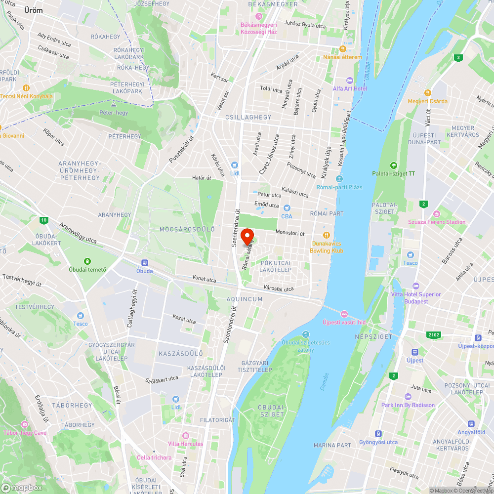 Megrongálódott járda bejelentés helye