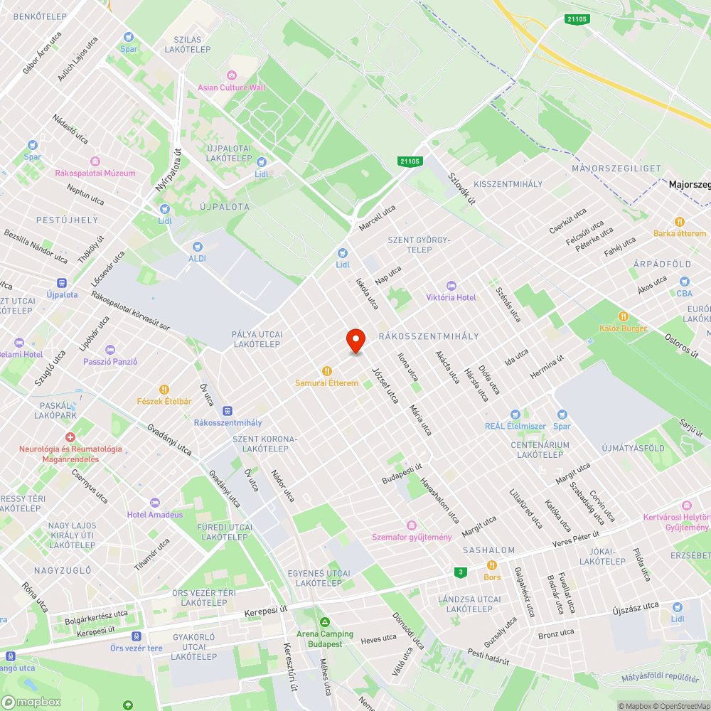 Szabálytalan parkolás-BKV megálló bejelentés helye