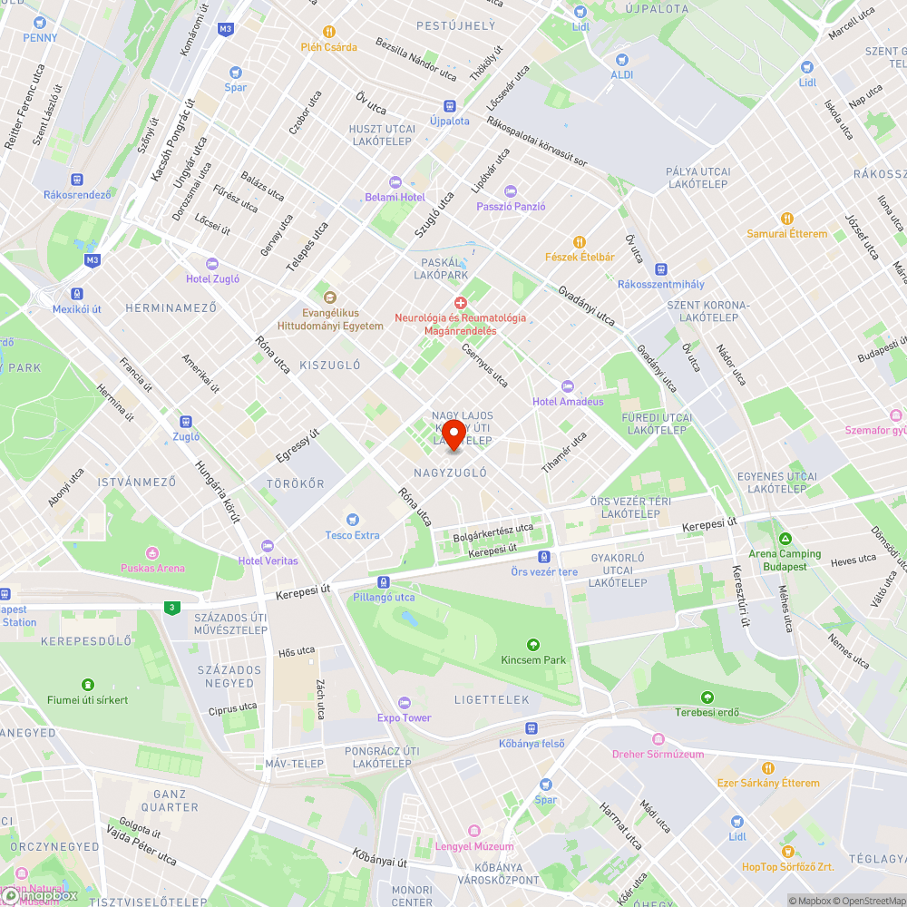 Nagy Lajos király útja - Kalapács utca - Bagolyvár utca bejelentés helye