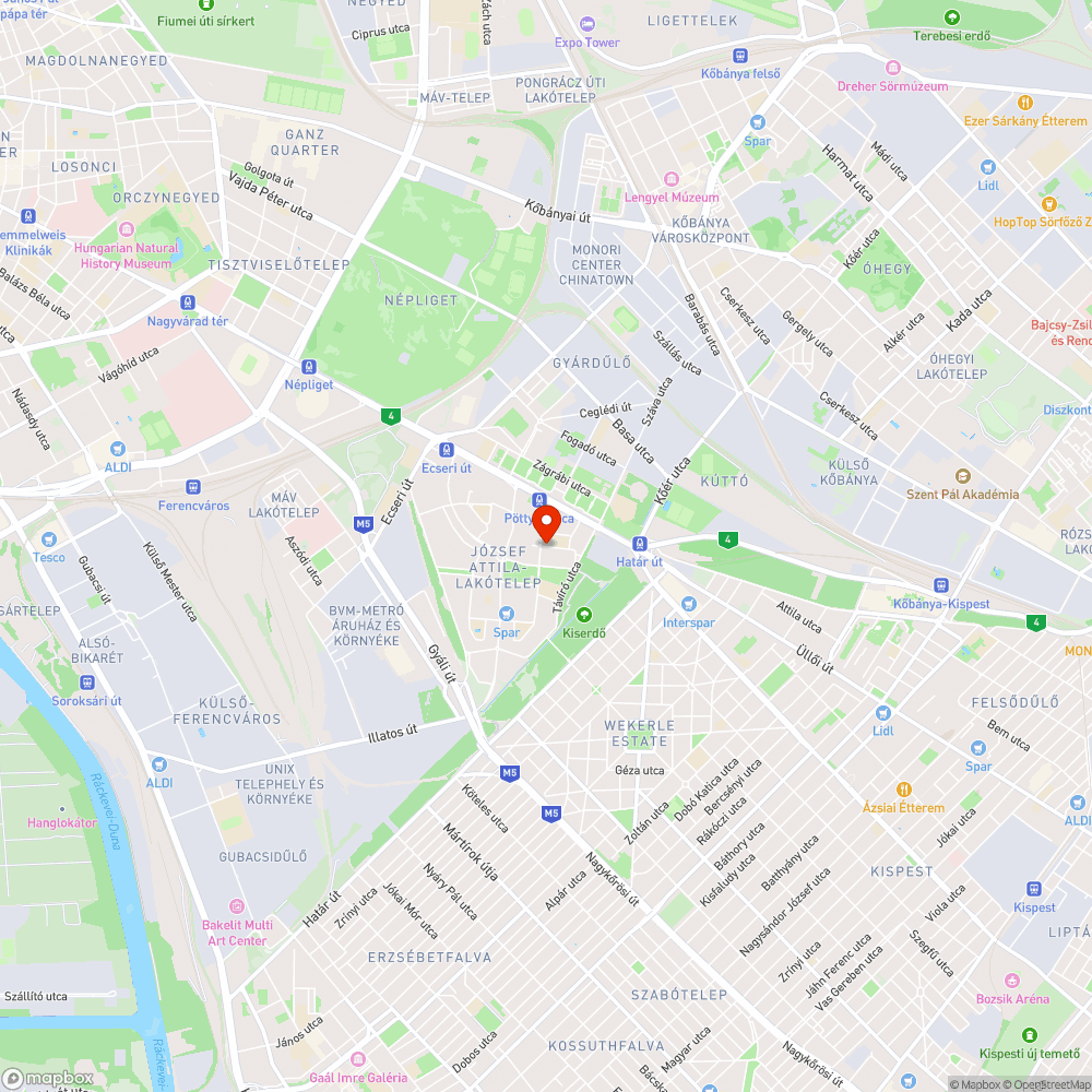 Elhagyott autó bejelentés helye