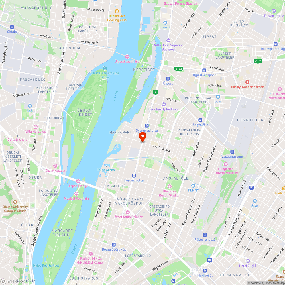 XIII. Váci út - Csavargyár utca sarok lámpa bejelentés helye