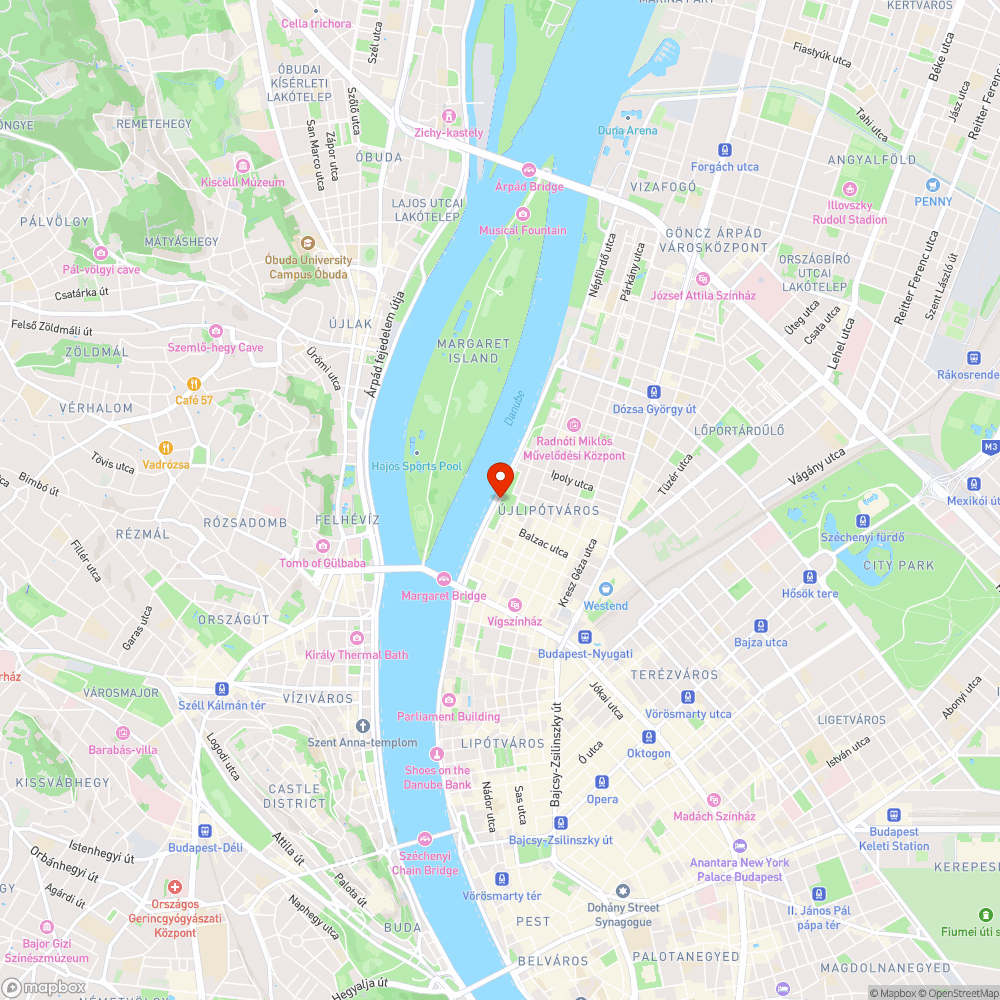 Kátyú a XIII. Újpesti rakparton bejelentés helye