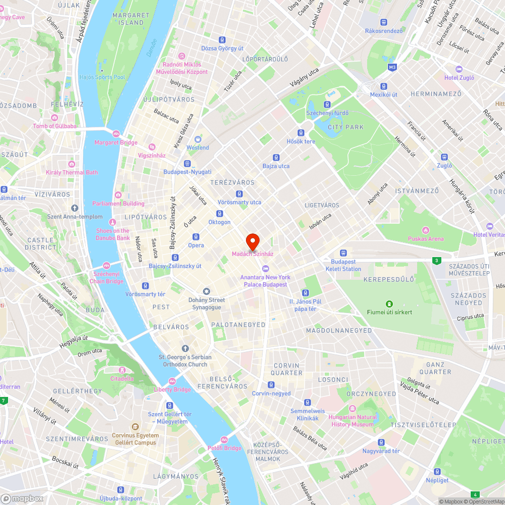 Erzsébet krt-Wesselényi utcai gyalogos lámpa bejelentés helye