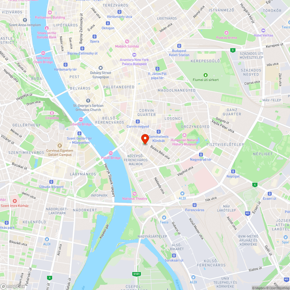 Hiányzó térelválasztó oszlopok bejelentés helye