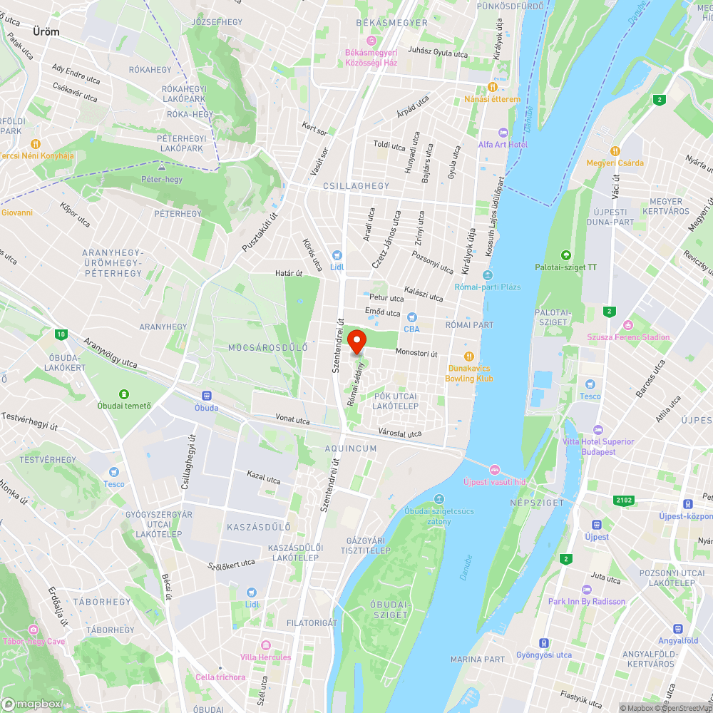 Félbehagyott parkrendezés bejelentés helye