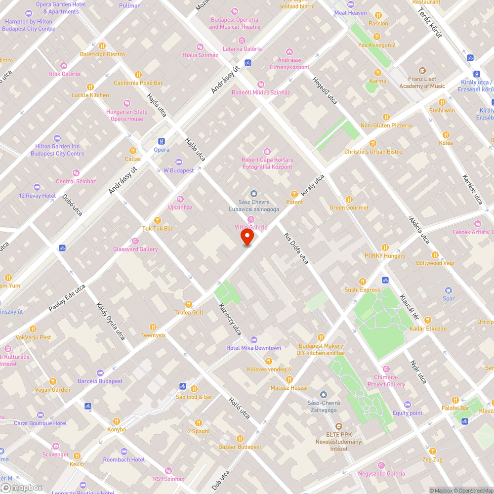 A Király utca állapota bejelentés helye