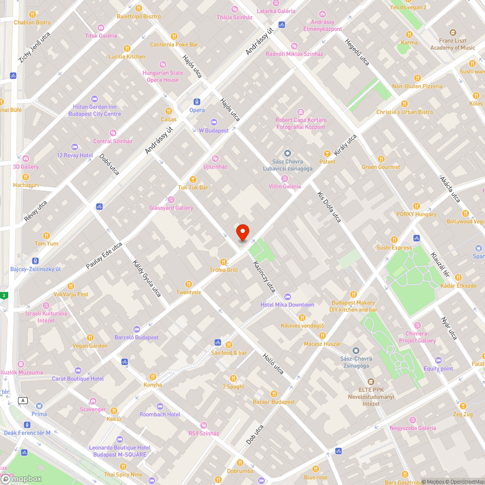 A Király utca táblái bejelentés helye