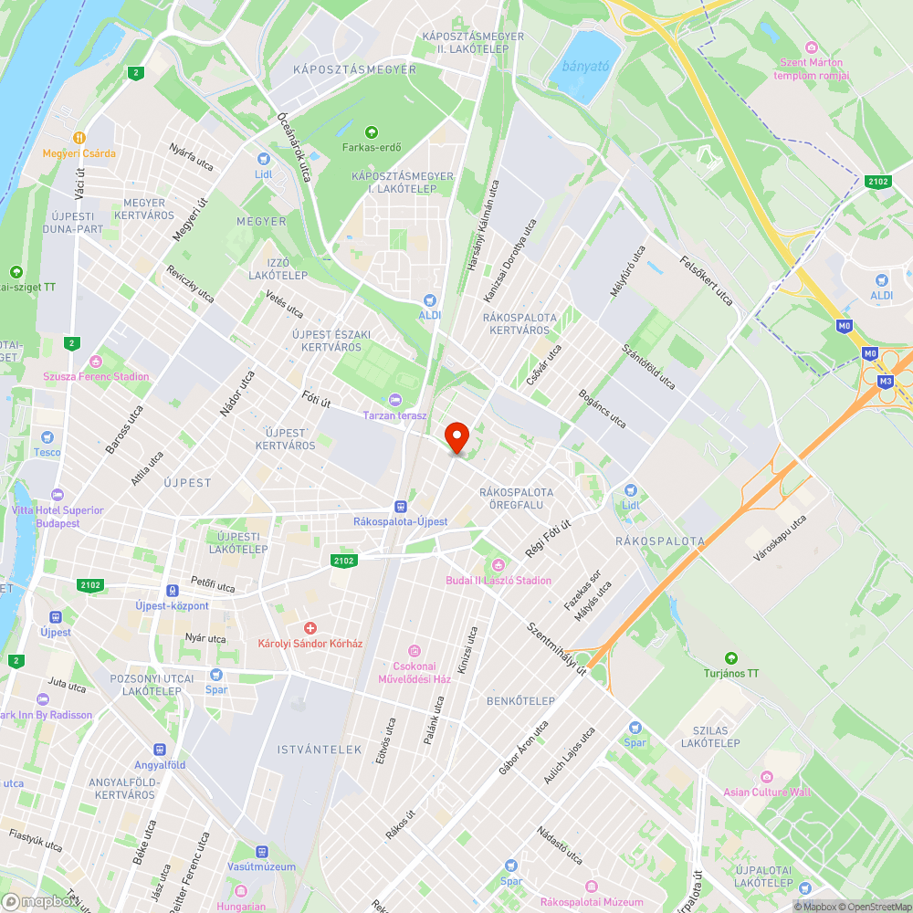 Rozsdás közkifolyó bejelentés helye