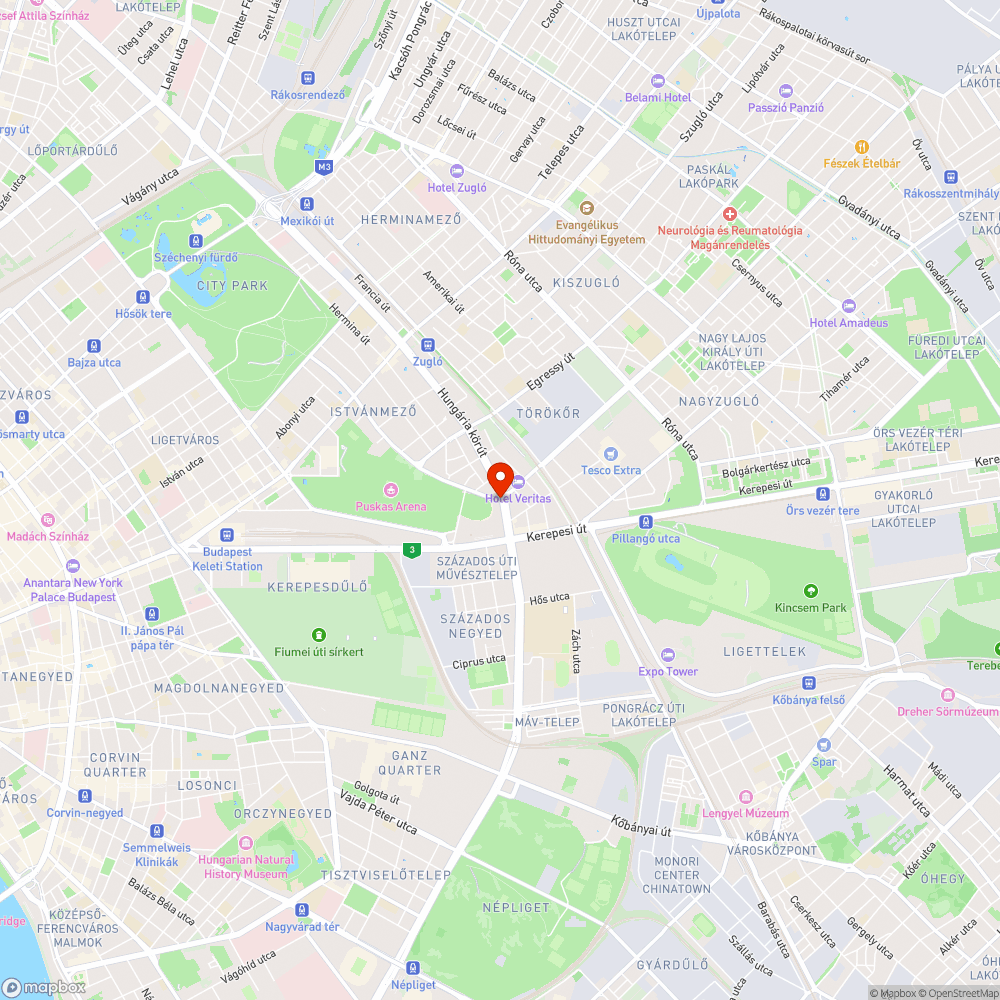 Kerékpárút-anomáliák a Stadionok környékén bejelentés helye