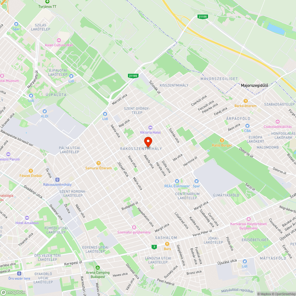 Kertből kirakott gaz bejelentés helye