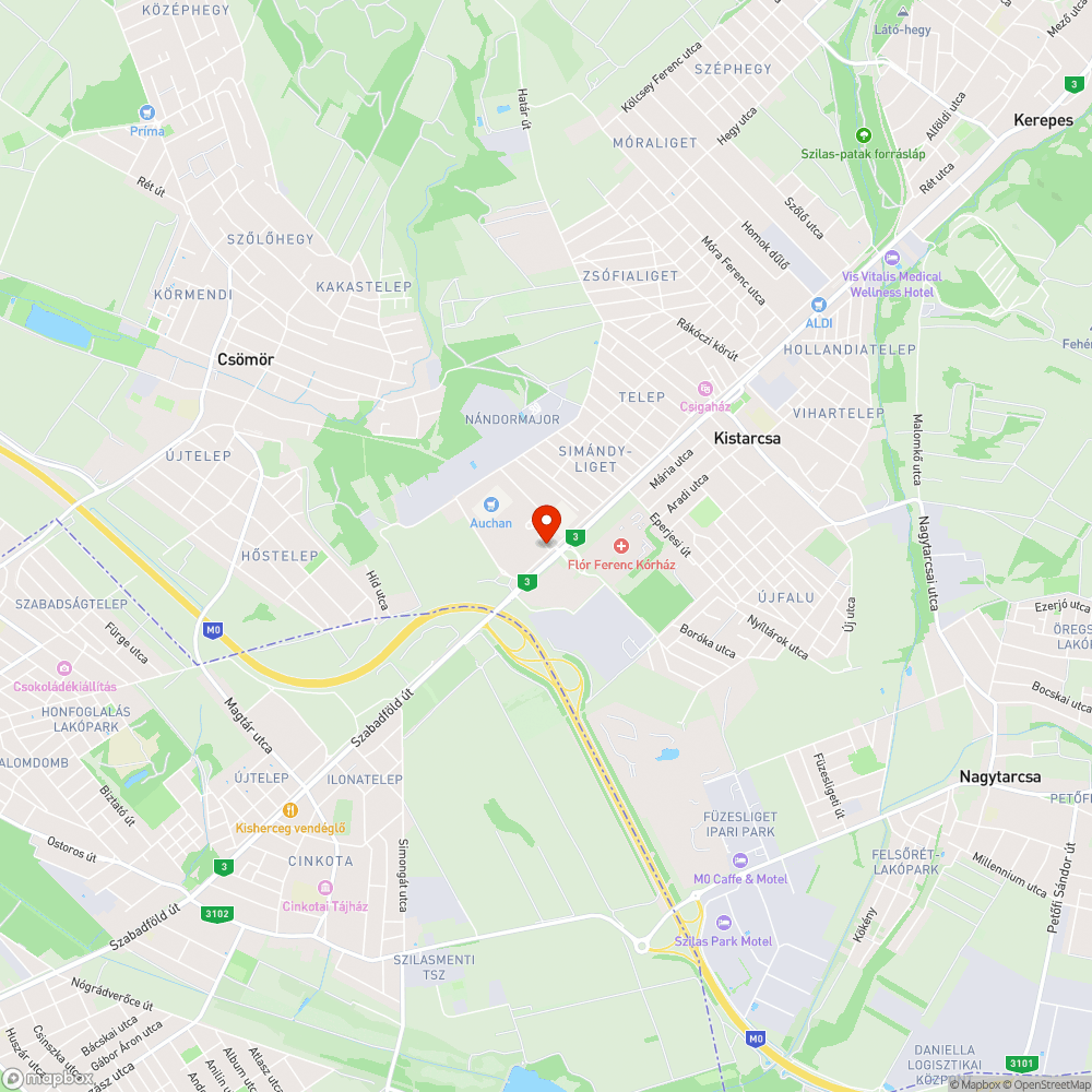 Buszmegálló bejelentés helye