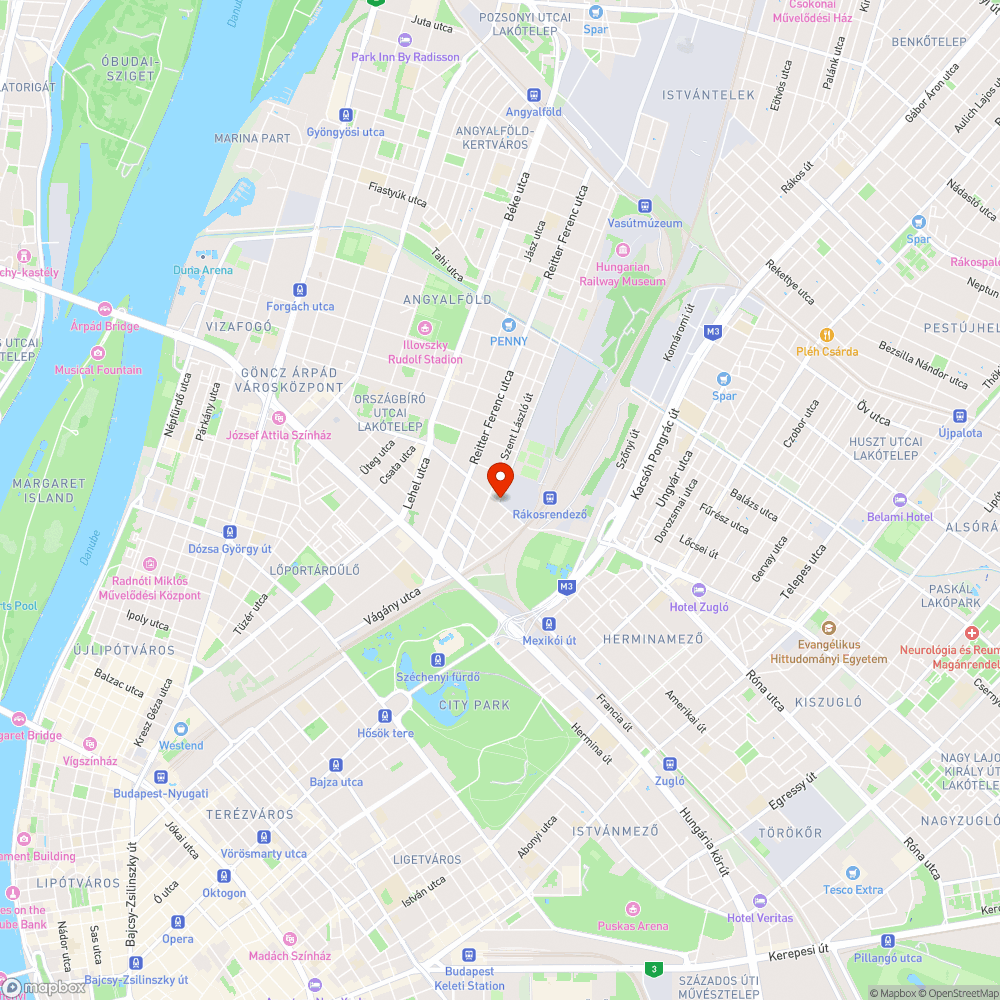 Tatai út táblával indokolatlanul táblával lezárva bejelentés helye