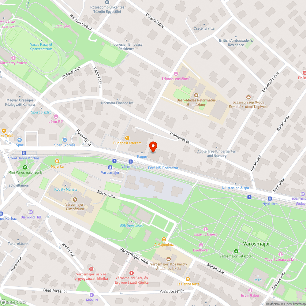 Elhagyott Astra bejelentés helye