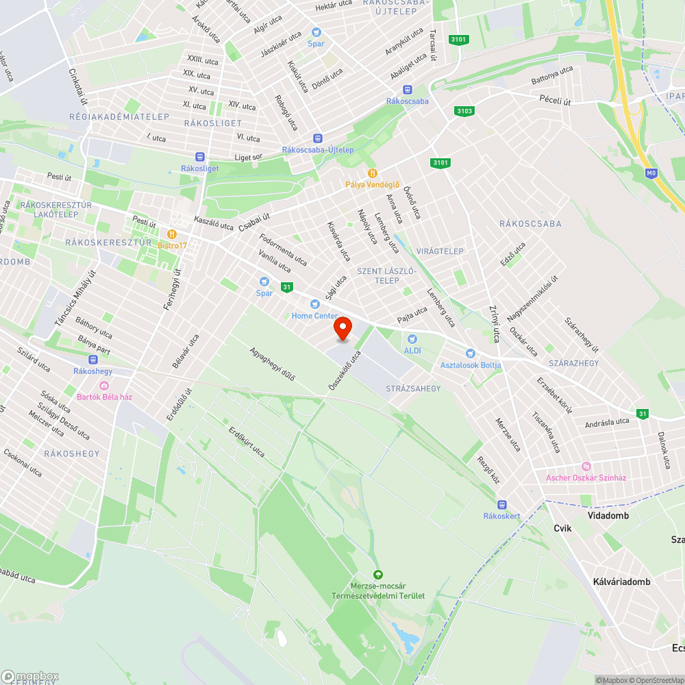 Természetes fekvőrendőr bejelentés helye