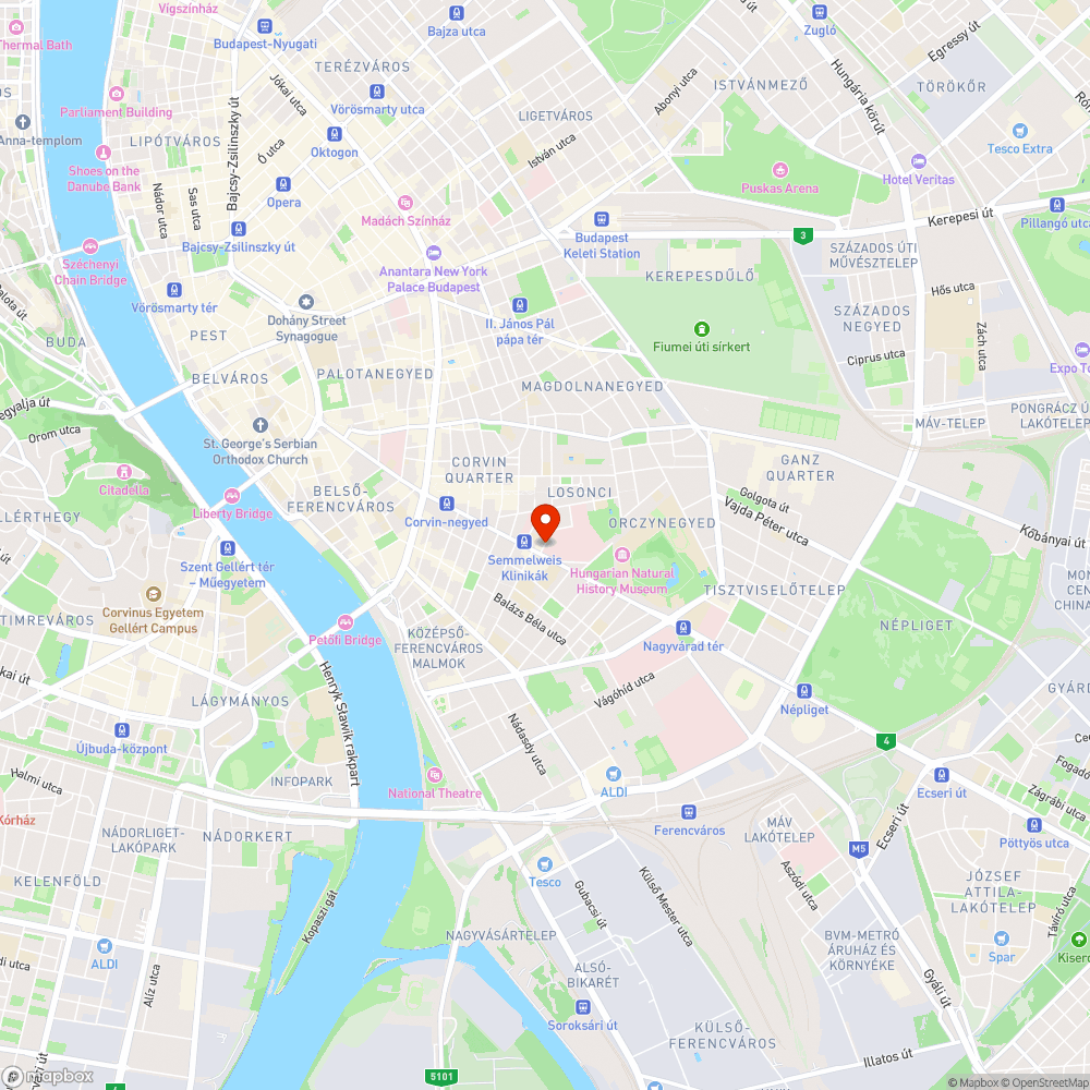 Ismét kátyú van a VIII.Szigony utca 43. szám előtt bejelentés helye