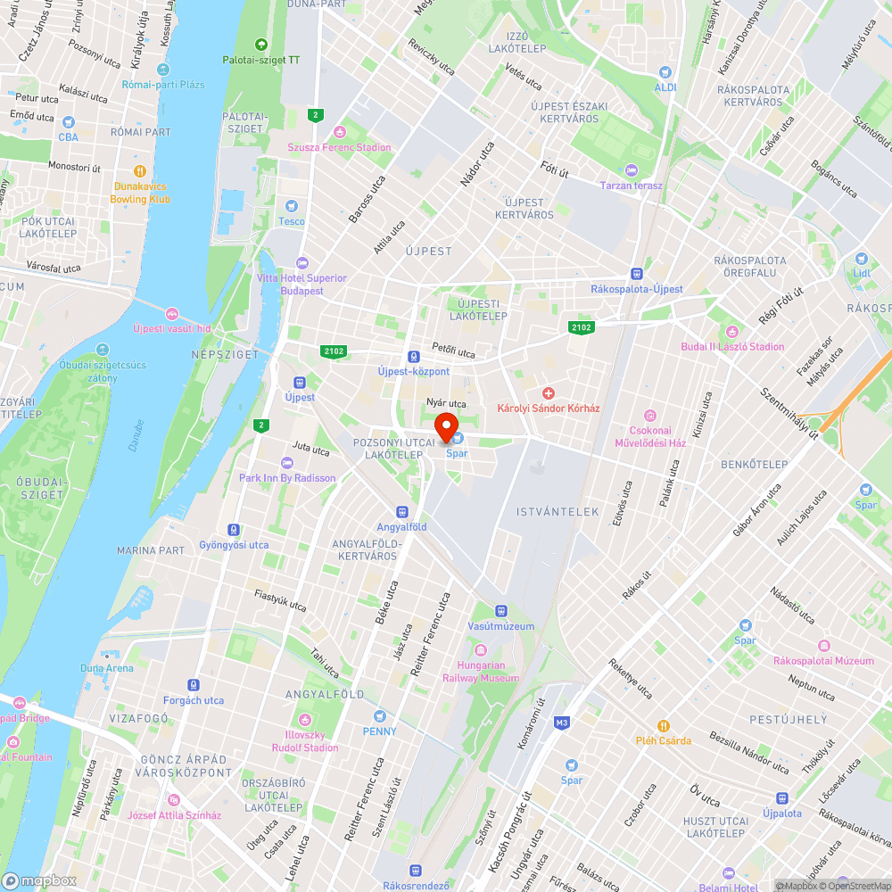 Gazzal benőtt járdaszakasz bejelentés helye