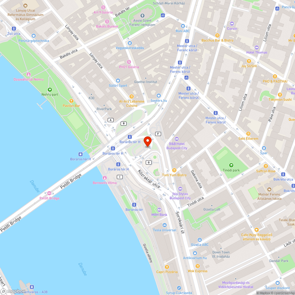 Tilosban parkoló autók a Boráros téri aluljáróban bejelentés helye