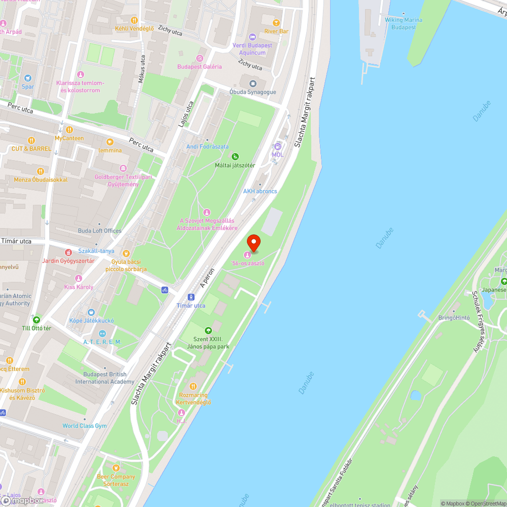 Leszakadt országzászló bejelentés helye