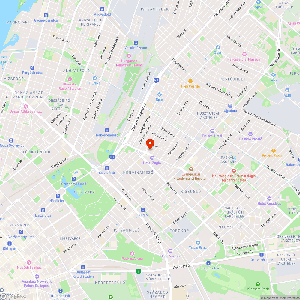 Mély kátyúk a Szatmár utcában bejelentés helye