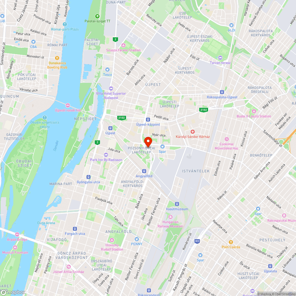 Hiányzó fák az Anonymus utcában bejelentés helye