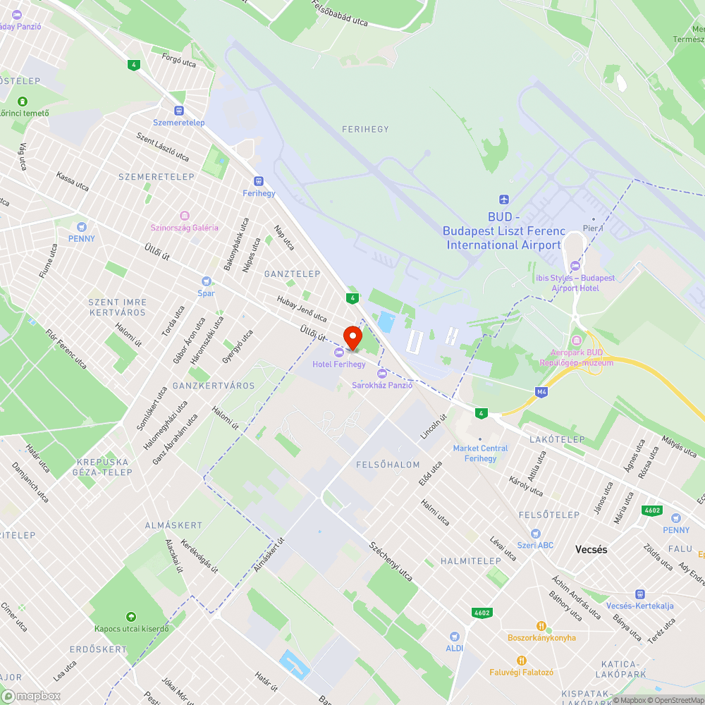 Hiányzó burkolat és kátyú az Üllői úton bejelentés helye