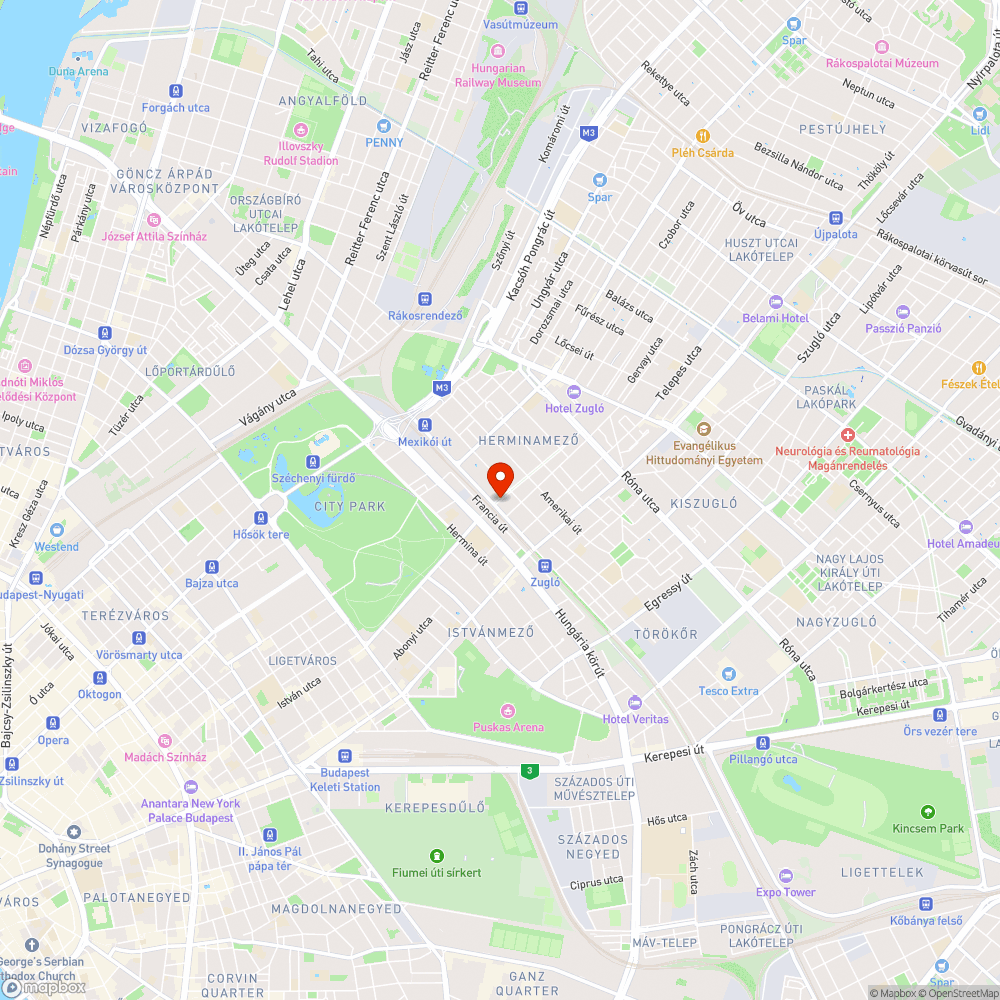 Elhagyott jármű bejelentés helye