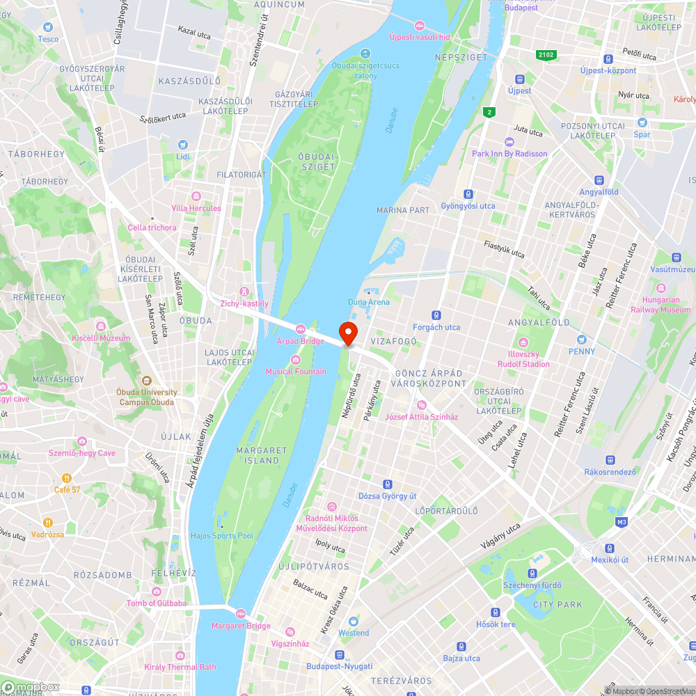 Árpád híd pesti szűkítés bejelentés helye