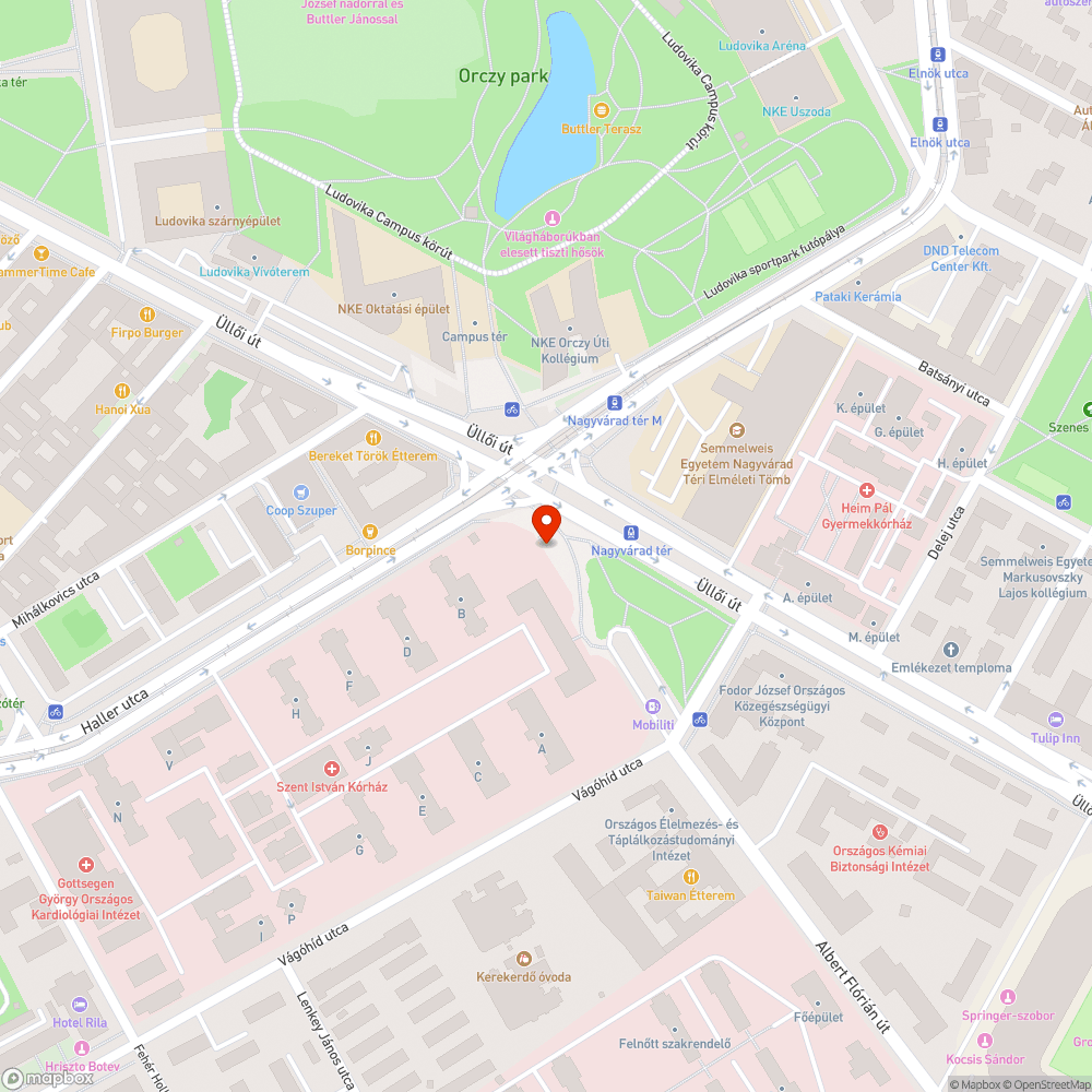 Nagyvárad téren a Szent István kórház előtt illegális árusok bejelentés helye