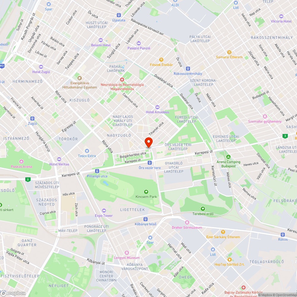 Parkolás a járdán és zöld területen bejelentés helye