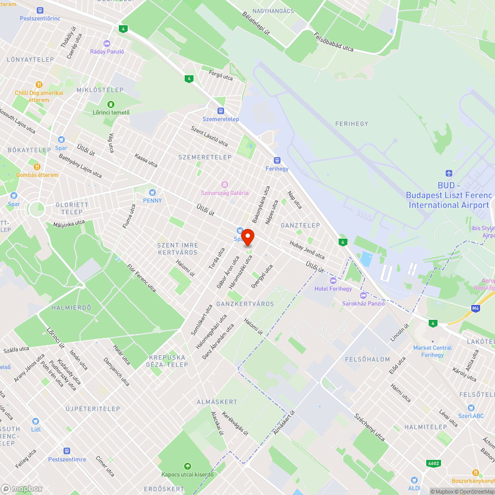 Járhatatlan járda bejelentés helye