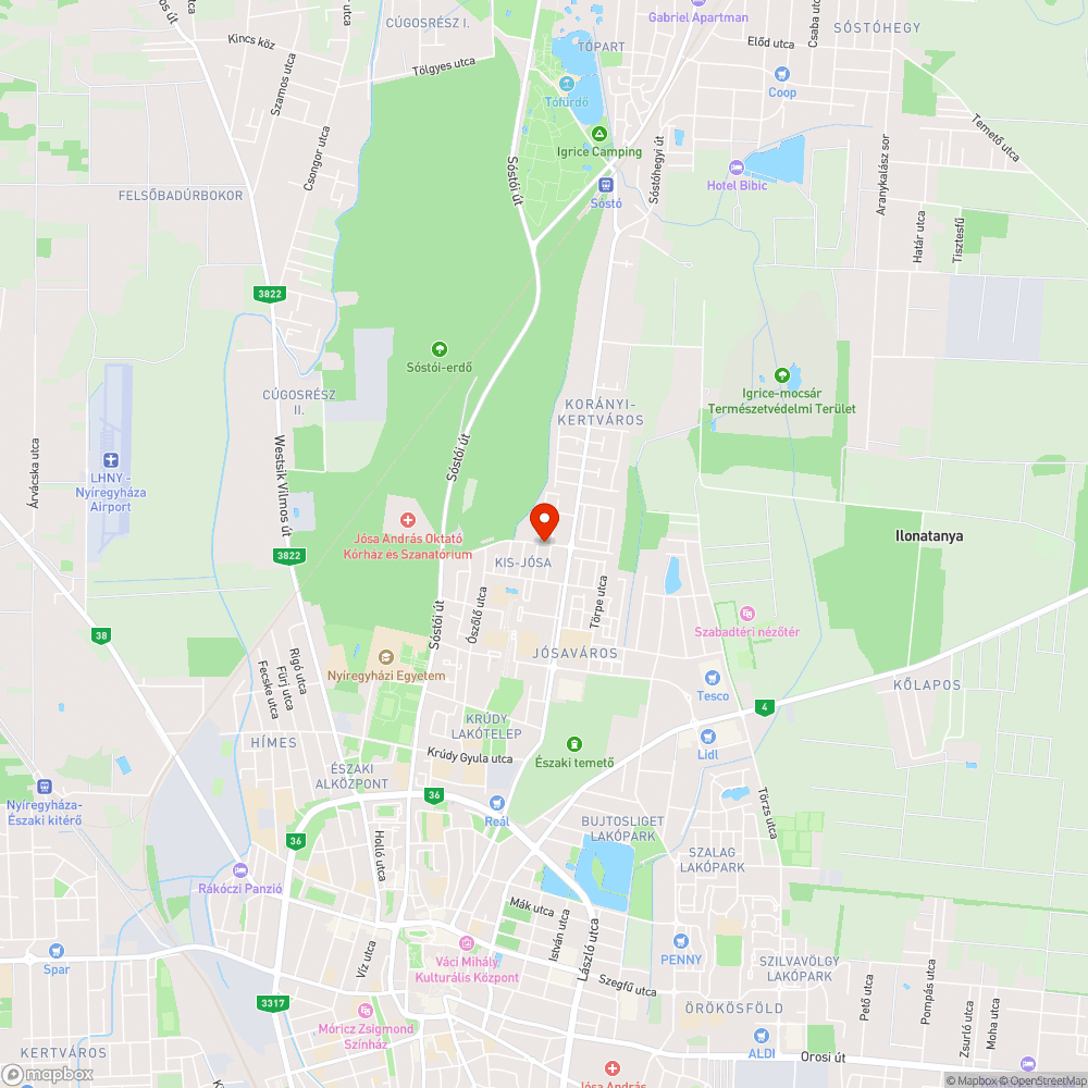 kiégett közvilágítás bejelentés helye