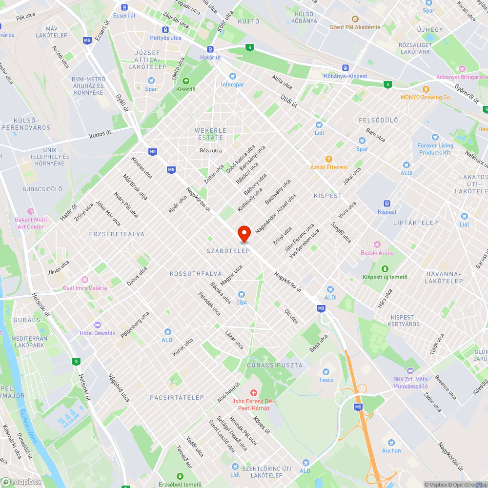 Szemét bejelentés helye