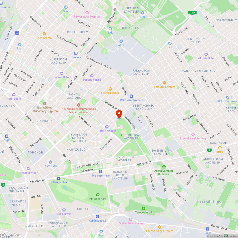 Szemetes zsákok az Újváros parkban bejelentés helye