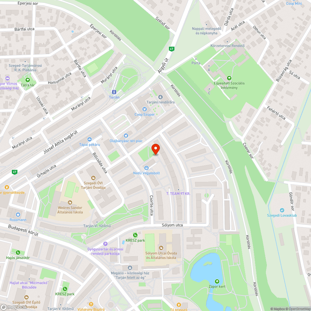 Játszótér ajtaja leesett bejelentés helye