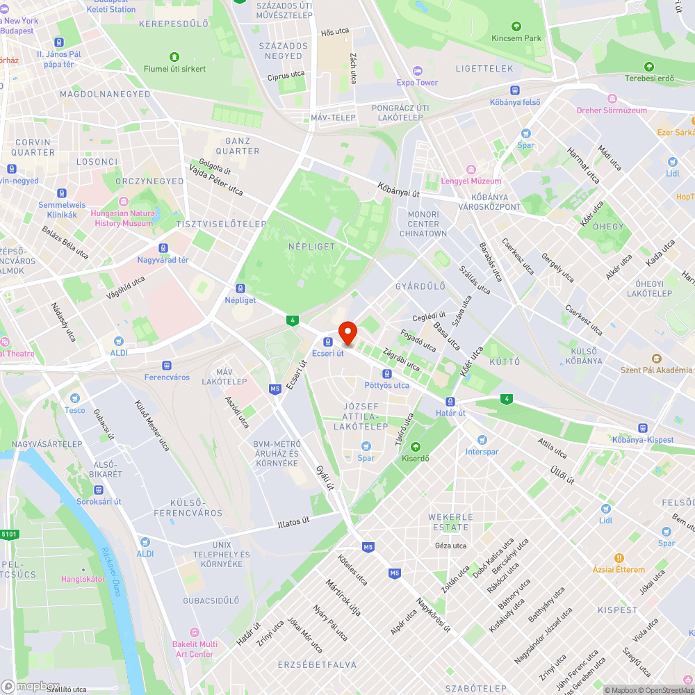 Több helyen töredezett, javításra szoruló útburkolat bejelentés helye