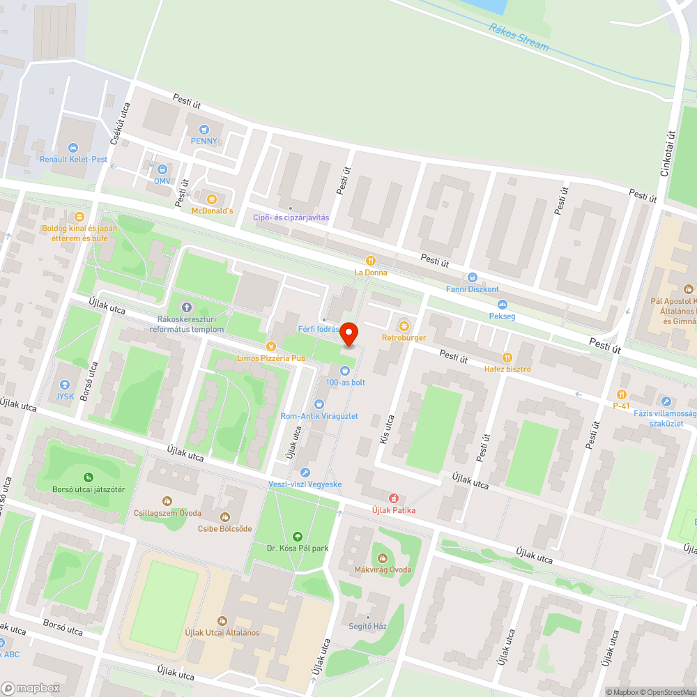 Kőhalom... bejelentés helye