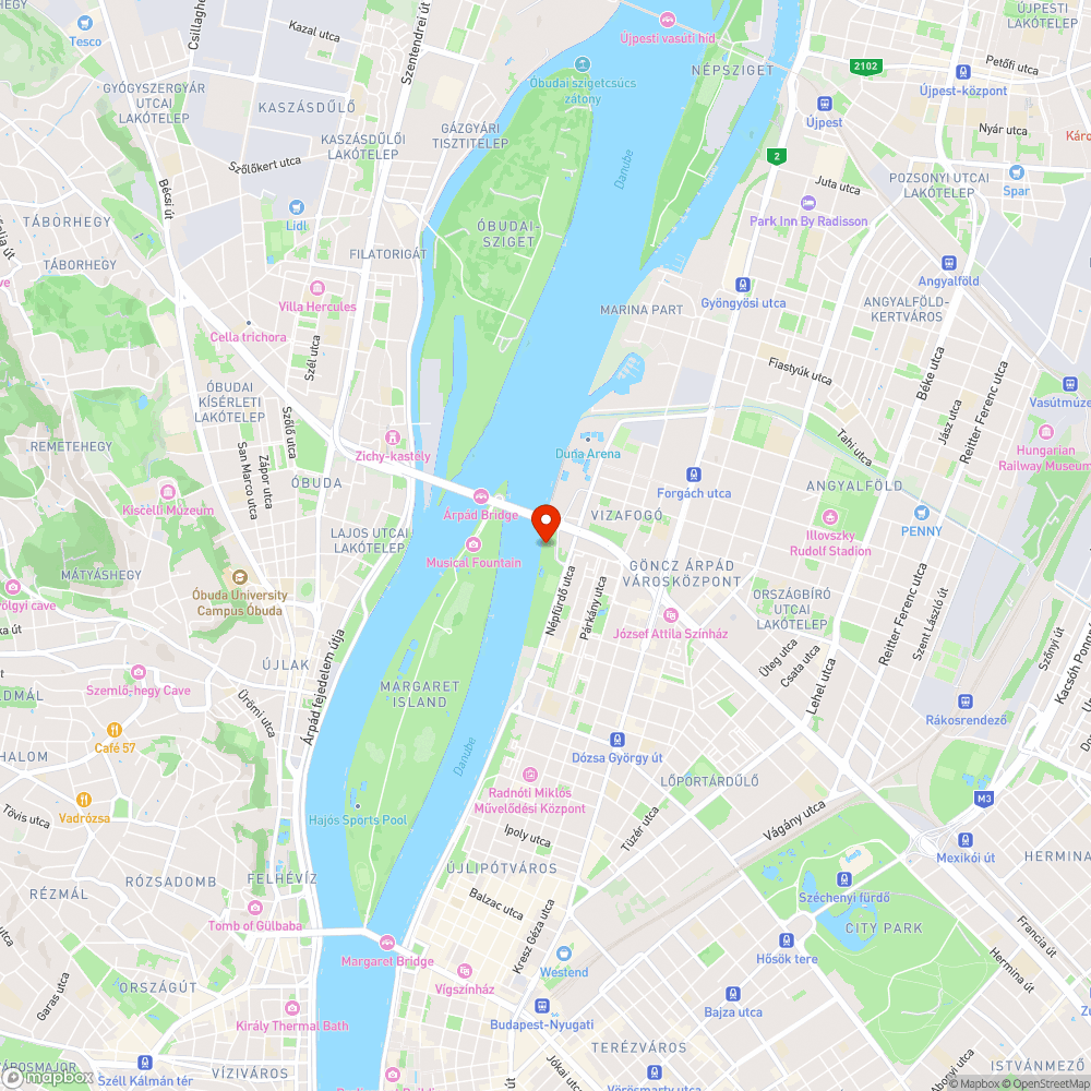 Duna-parti szeméthegyek bejelentés helye