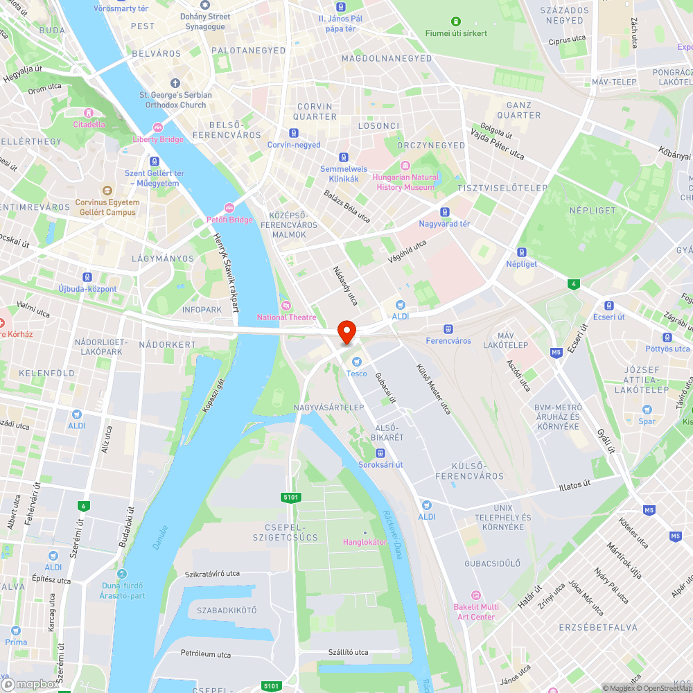 Építési törmelék a kerékpárúton bejelentés helye