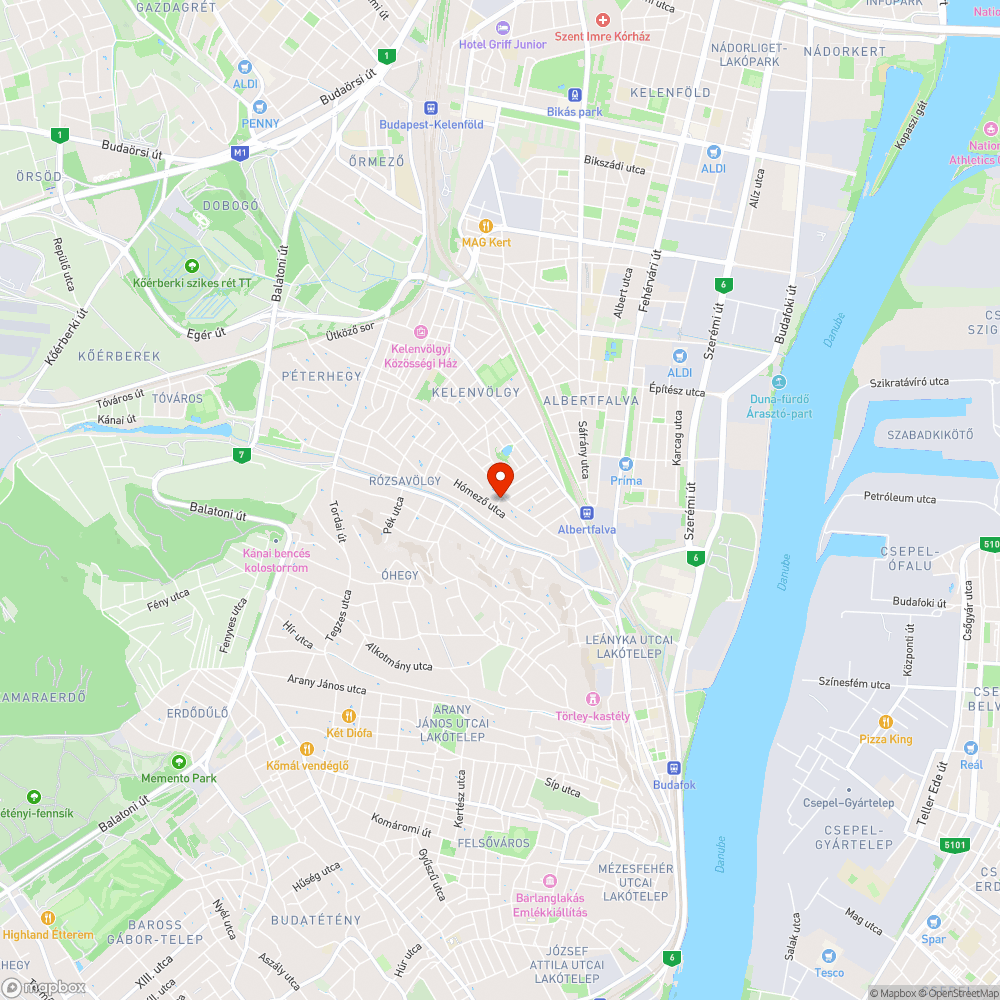 Kátyú bejelentés helye