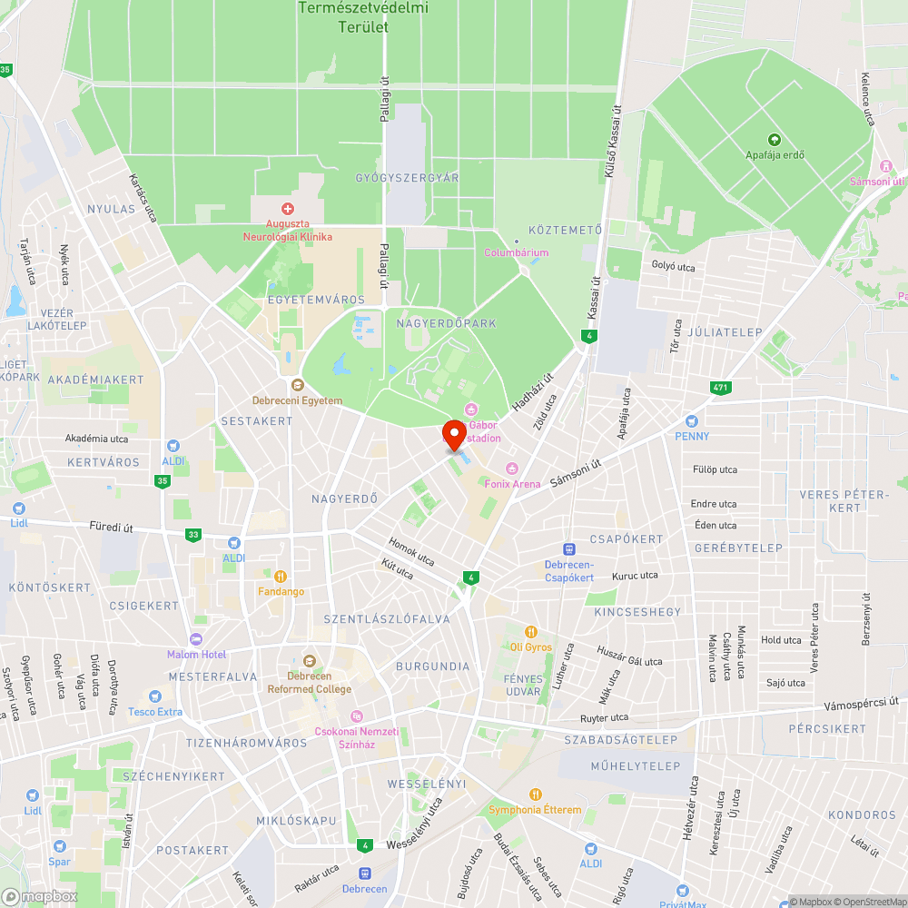 Balesetveszélyes csatornafedél bejelentés helye