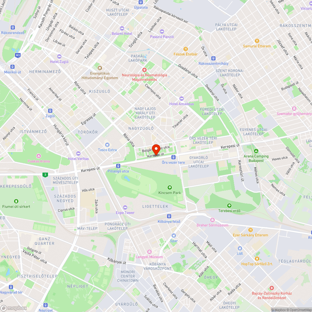 Kiszáradt, veszélyes fa bejelentés helye