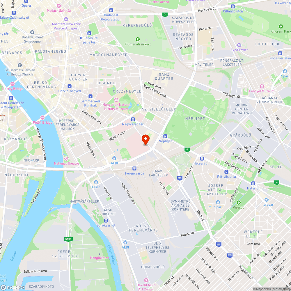 Hatalmas kátyúk a Szent László kórház bejáratánál bejelentés helye