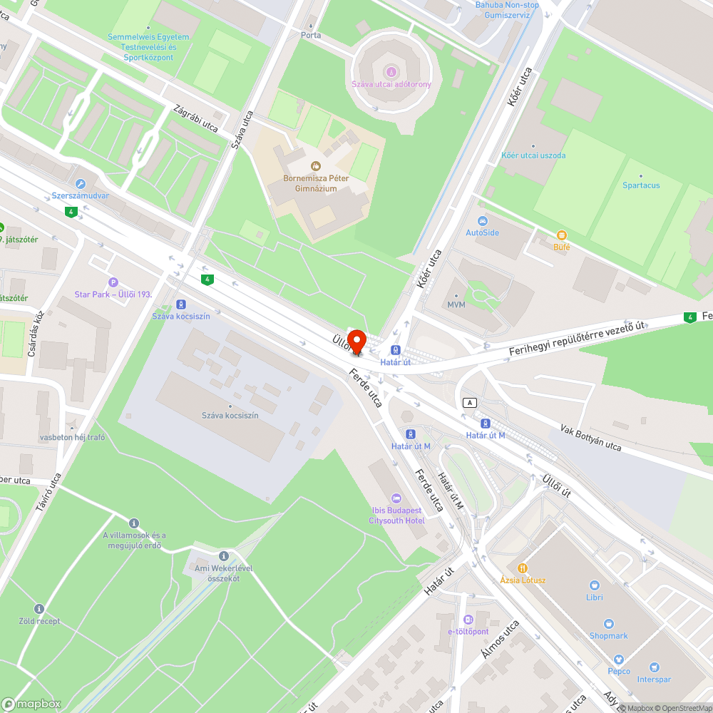 Elhagyott, magányosan árválkodó műanyag oszlop bejelentés helye