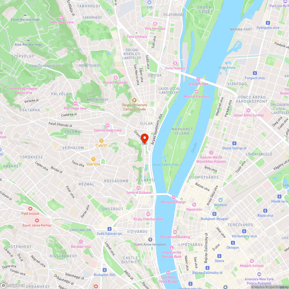 Beszakadt csatornafedő bejelentés helye